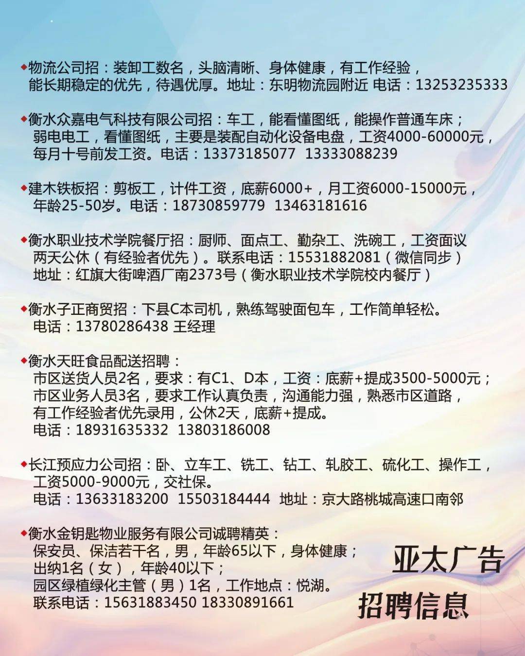 新疆化工企业最新招聘信息概览