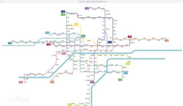洛阳地铁最新线路图概览