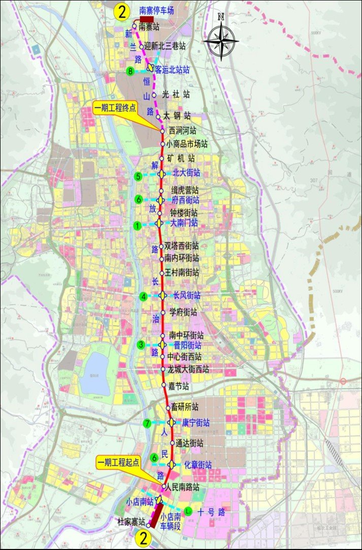 包头地铁2号线最新站点详解